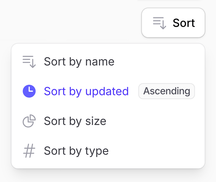 Default sorters