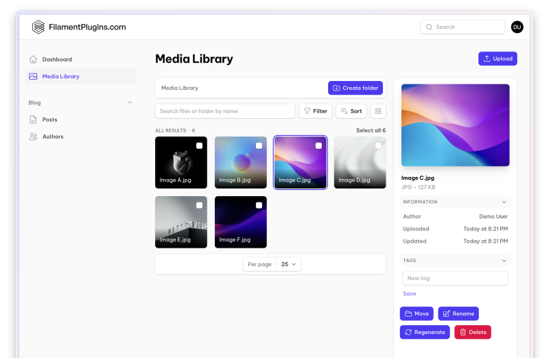 Filament Media Library Pro | Filament Plugins