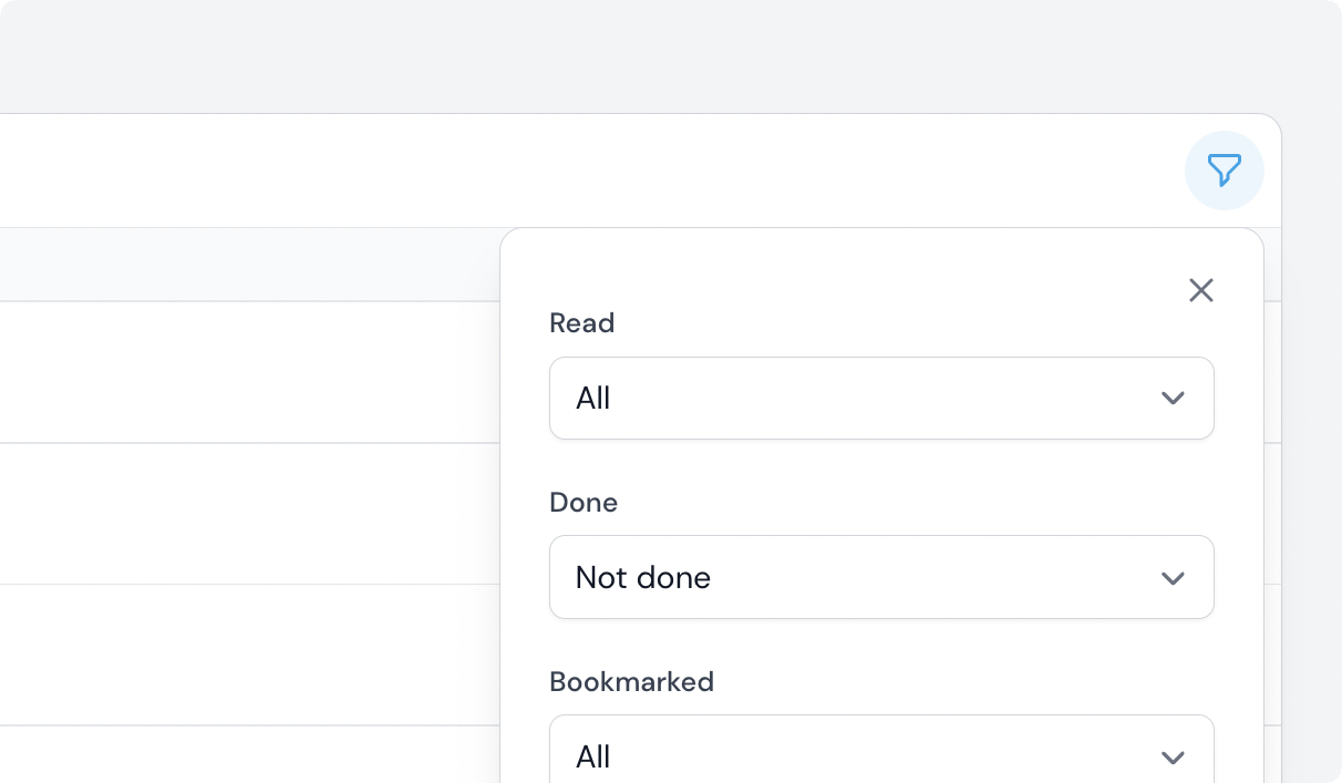 Filtering notifications