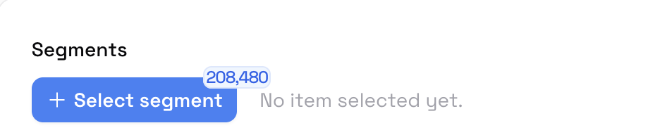 Action button with record count