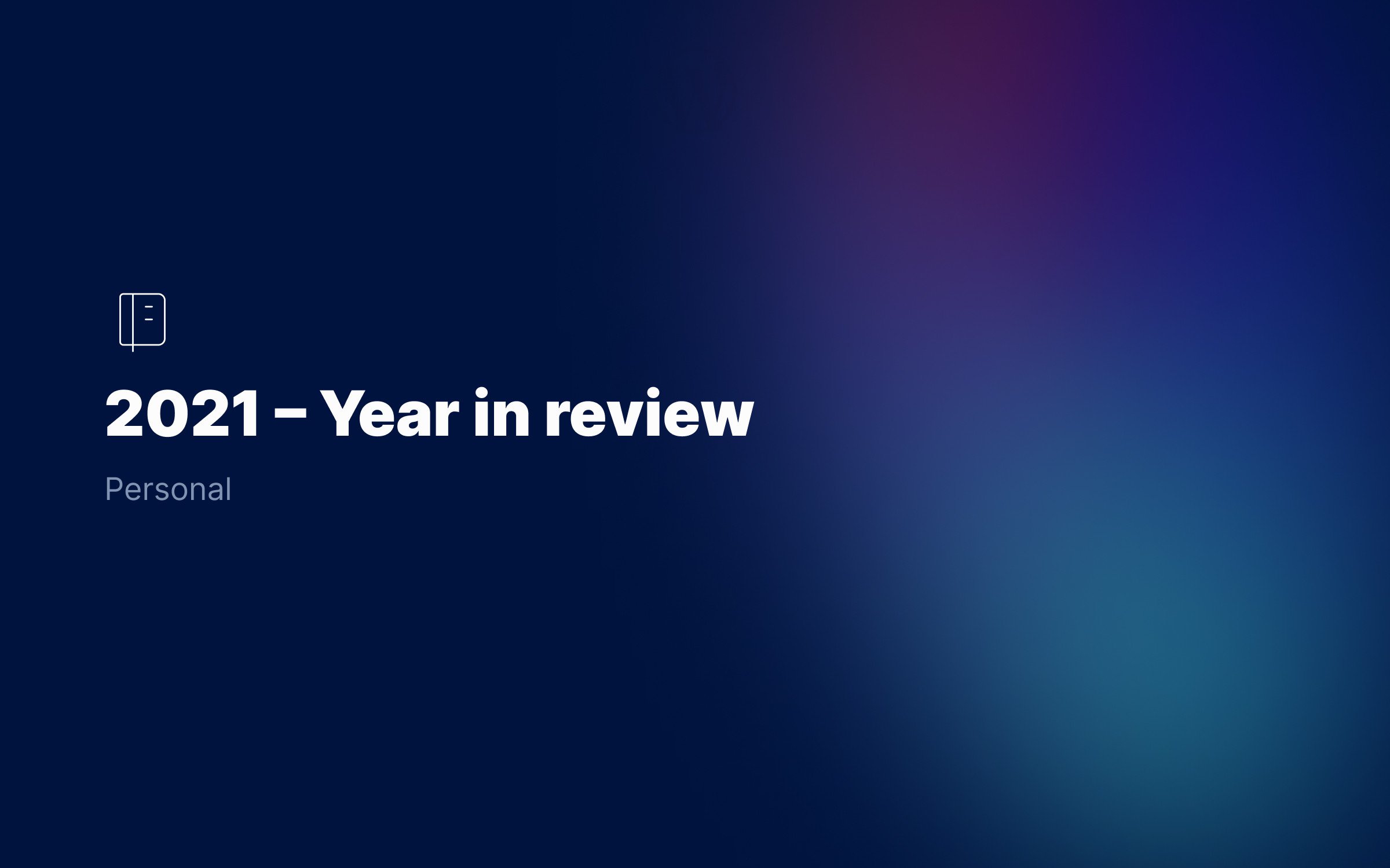 2021-–-Year-in-review